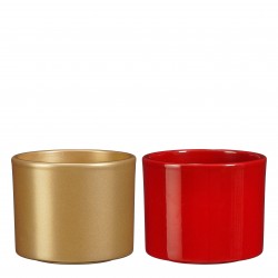 Cache-Pot Era Or/Rouge En...