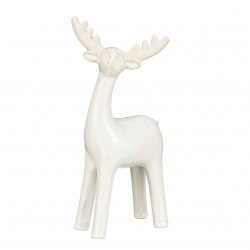 Renne Debout Blanc Cassé En...