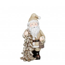Père Noël + Sapin Beige En...