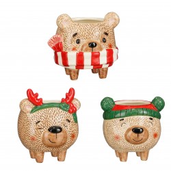 Cache-Pot Ours Funny Brun...