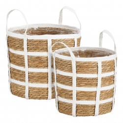 Panier Leora Blanc En Herbe...